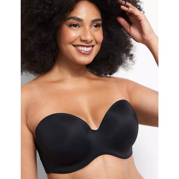 Cacique Other - Cacique Strapless Underwire Bra Size 44DDD Black